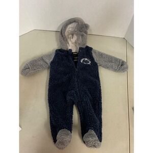 Gen2 Penn State Nittany Lions Baby Sherpa Fleece Bunting Pram  Navy Grey 3-6M
